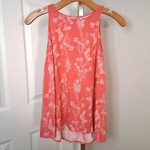 Old Navy Pink Floral Tank Top